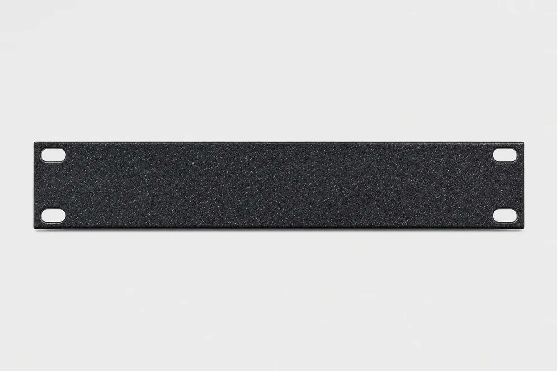 1U Blank Panel for 10" Racks — mounted product photograph