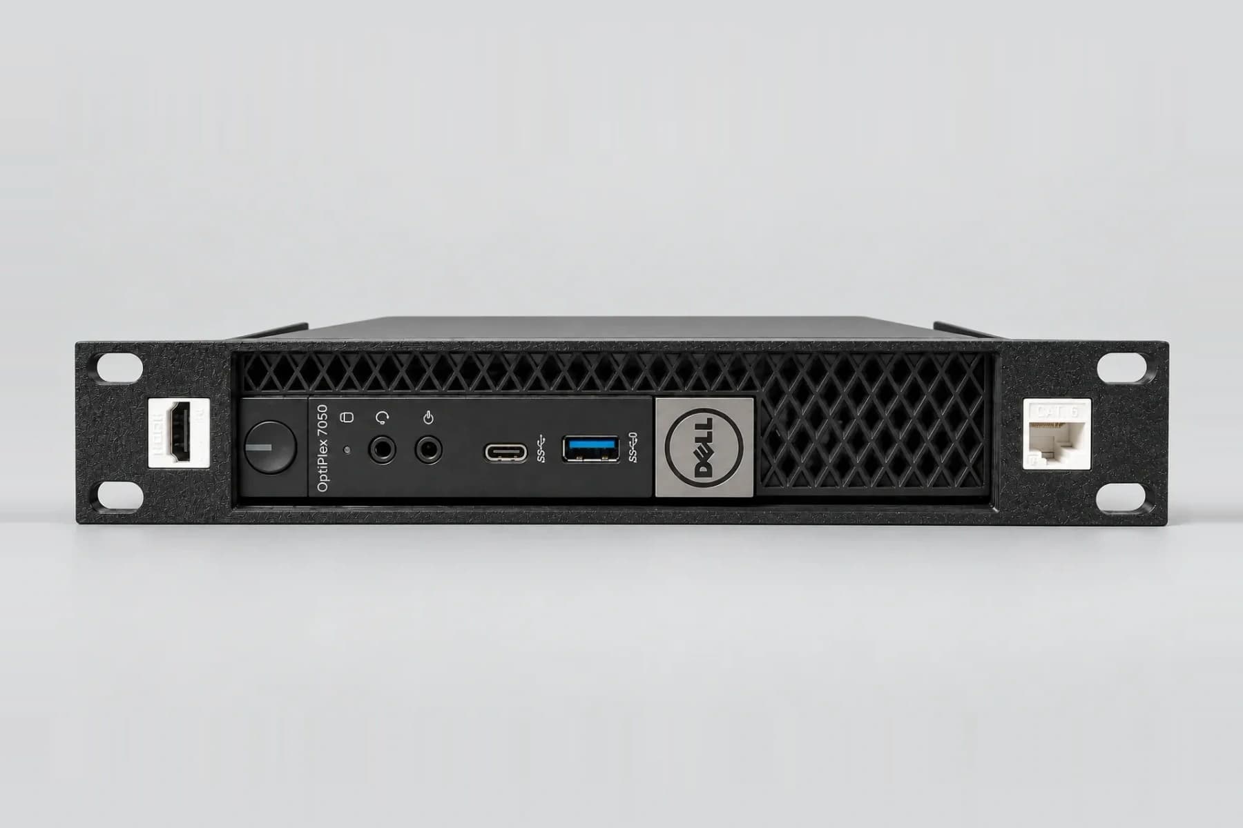 Dell OptiPlex Micro 3000 5000 7000 - 10 Inch 1U Rack Mount — mounted product photograph