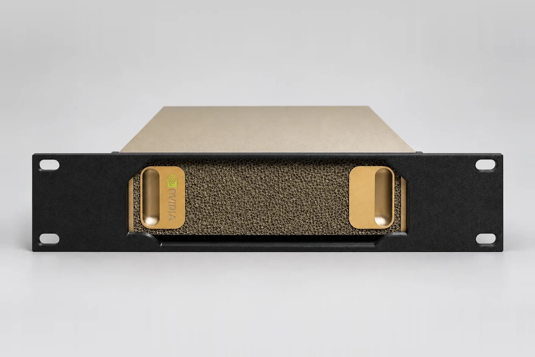 NVIDIA DGX Spark / Lenovo ThinkStation PGX Rack Mount – 10-Inch — mounted product photograph