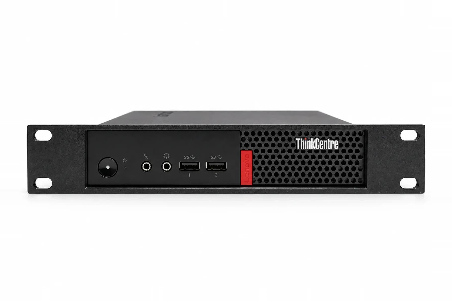 Lenovo ThinkCentre Tiny M710q M720q M910q | 10-Inch Rack Mount — mounted product photograph