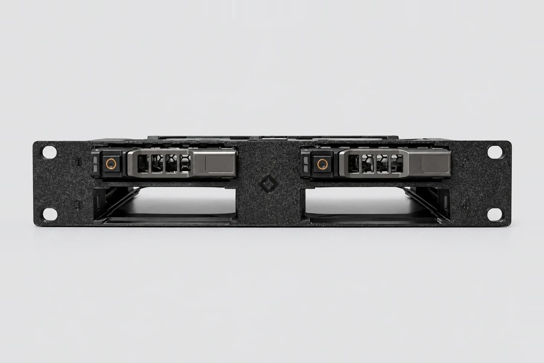 Quad 2.5-Inch Dell Caddy Rack Mount - 10 Inch 1U — mounted product photograph